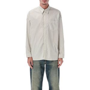 SUNFLOWER Striped Button-Up Shirt Men KHAKI Shirts